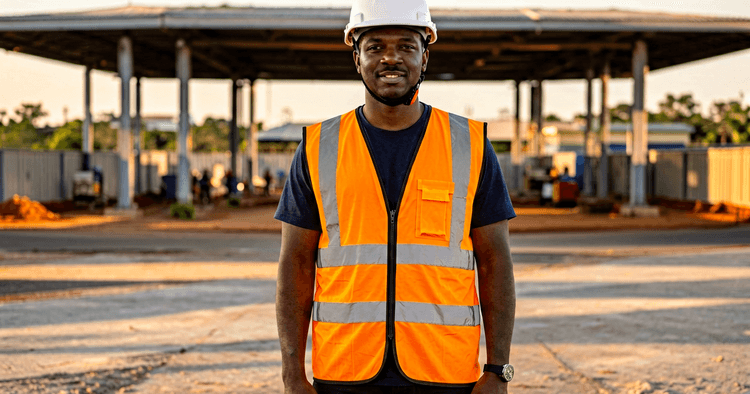 Mining and energy CV template for Mozambique with the HSE section at the top