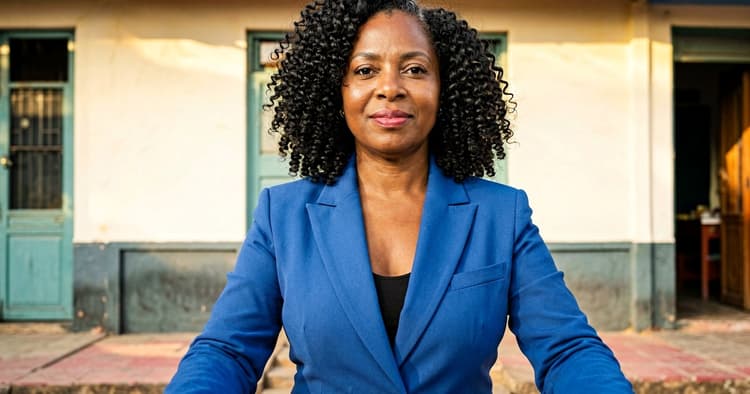 Female candidate preparing her formal job application request to submit to a company in Maputo