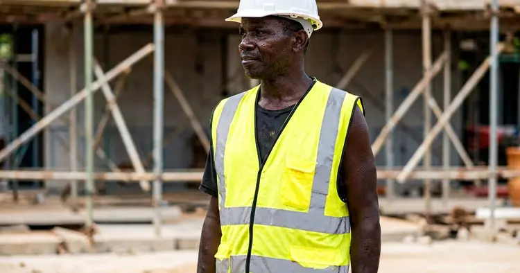 Civil construction worker, a typical example of a temporary task for a fixed-term contract in Mozambique