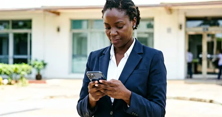 Mozambican public servant consulting the salary scale