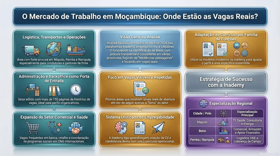 Melhores Áreas com Vagas Abertas em Moçambique Agora — Onde Há Mais Oportunidades