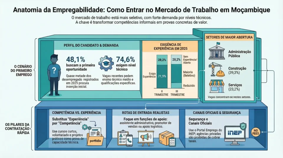 Plano de 30 dias para conseguir emprego em Moçambique sem experiência