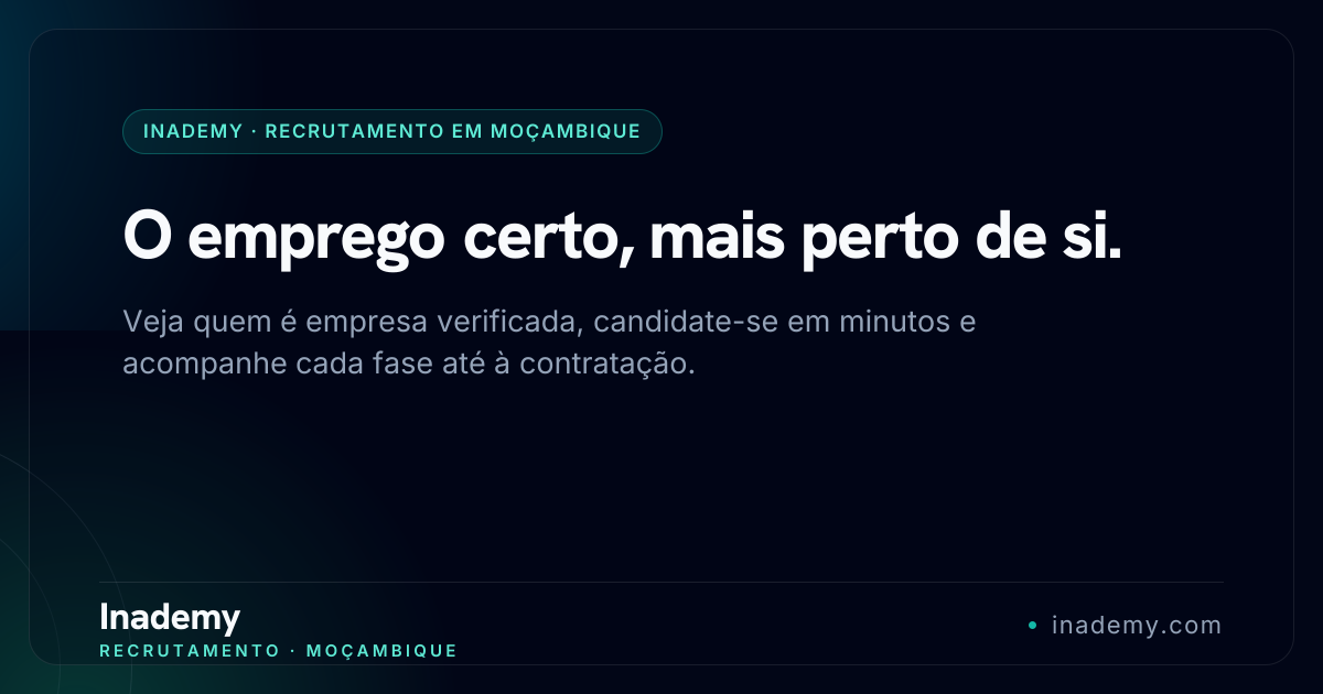Vagas Huawei Technologies Mozambique em Moçambique 2026 | Inademy